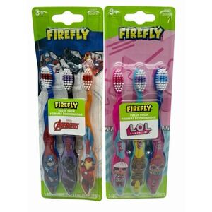 Lot Of 2 Firefly  Marvel Avengers & LOL Surprise 3pk Toothbrush